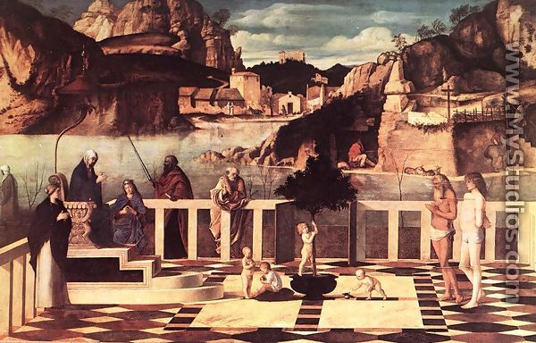 Sacred Allegory 1490-1500 - Giovanni Bellini
