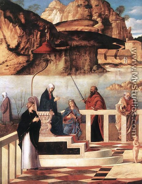 Sacred Allegory (detail) 1490-1500 - Giovanni Bellini