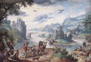 Landscape with the Fall of Icarus - Hans Bol
