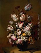 Still Life with Flowers 1639 - Hans Bollongier
