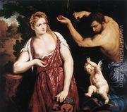 Venus and Mars with Cupid 1559-60 - Paris Bordone