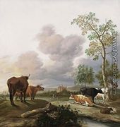 Landscape with Cows and Sheep - Anthonie van BORSSUM