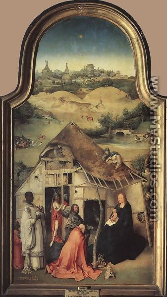 Adoration of the Magi (central panel) c. 1510 - Hieronymous Bosch