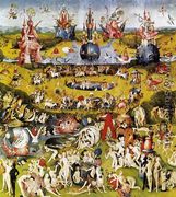 Triptych of Garden of Earthly Delights (central panel) c. 1500 - Hieronymous Bosch