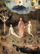 Triptych of Garden of Earthly Delights (left wing) (detail 1) c. 1500 - Hieronymous Bosch