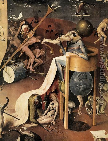 Triptych of Garden of Earthly Delights (right wing) (detail 8) c. 1500 - Hieronymous Bosch