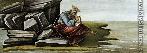 St John on Patmos 1490-92 - Sandro Botticelli (Alessandro Filipepi)
