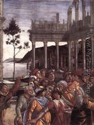 The Punishment of Korah and the Stoning of Moses and Aaron (detail 4) 1481-82 - Sandro Botticelli (Alessandro Filipepi)