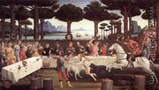 The Story of Nastagio degli Onesti (third episode) c. 1483 - Sandro Botticelli (Alessandro Filipepi)