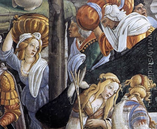 The Trials and Calling of Moses (detail 6) 1481-82 - Sandro Botticelli (Alessandro Filipepi)
