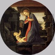 The Virgin Adoring the Child c. 1490 - Sandro Botticelli (Alessandro Filipepi)