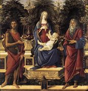 The Virgin and Child Enthroned (Bardi Altarpiece) 1484 - Sandro Botticelli (Alessandro Filipepi)