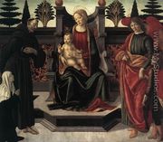 Virgin and Child Enthroned c. 1495 - Francesco Botticini