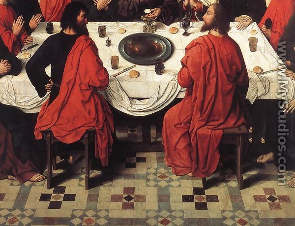 The Last Supper (detail 4) 1464-67 - Dieric the Elder Bouts