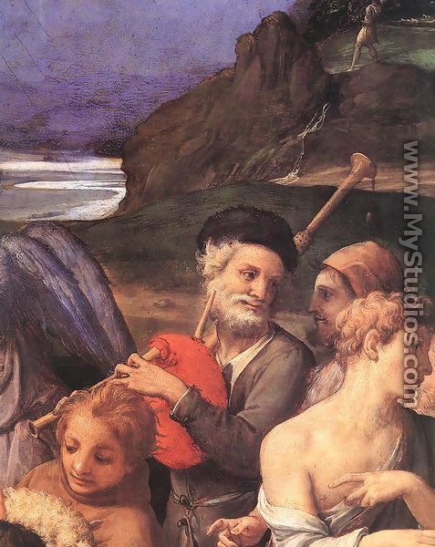Adoration of the Shepherds (detail 2) 1535-40 - Agnolo Bronzino