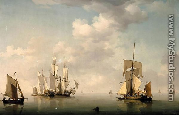 Shipping in a Calm - Charles Brooking