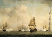 The Capture of a French Ship by Royal Family Privateers - Charles Brooking