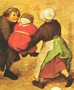 Children's Games (detail 4) 1559-60 - Pieter the Elder Bruegel