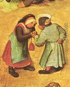 Children's Games (detail 5) 1559-60 - Pieter the Elder Bruegel