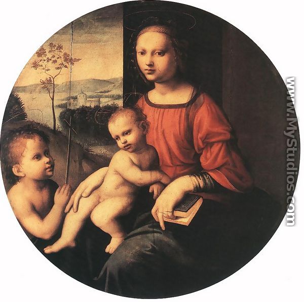 Virgin and Child with the Infant St John the Baptist - Giuliano Bugiardini