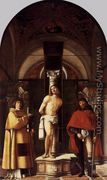 St Sebastian with St Roch and St Lawrence 1500 - Giovanni Buonconsiglio