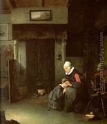Woman Combing a Child's Hair 1648 - Quiringh Gerritsz. van Brekelenkam