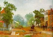 Village Street in Woodstock, Virginia 1867 - Frank Buchser