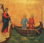 The Calling of the Apostles Peter and Andrew 1308-1311 - Duccio Di Buoninsegna