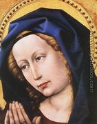 Blessing Christ and Praying Virgin (detail 2) c. 1424 - (Robert Campin) Master of Flémalle