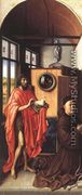 The Werl Altarpiece (left wing) 1438 - (Robert Campin) Master of Flémalle