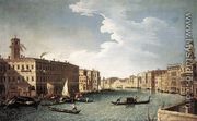 The Grand Canal with the Fabbriche Nuove at Rialto 1734-37 - Bernardo Canal