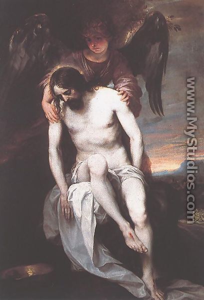 The Dead Christ Supported by an Angel 1646-52 - Alonso Cano