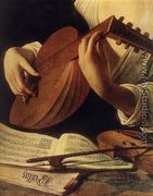 Lute Player (detail) c. 1596 - (Michelangelo) Caravaggio