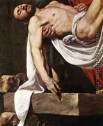 The Entombment (detail 1) 1602-03 - (Michelangelo) Caravaggio