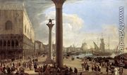 The Wharf, Looking toward the Doge's Palace - Luca Carlevaris