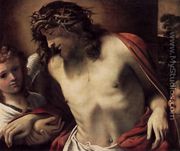 Christ Wearing the Crown of Thorns, Supported by Angels 1585-87 - Annibale Carracci