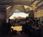 Crown Prince Ludwig in the Spanish Wine Tavern in Rome 1824 - Franz Ludwig Catel