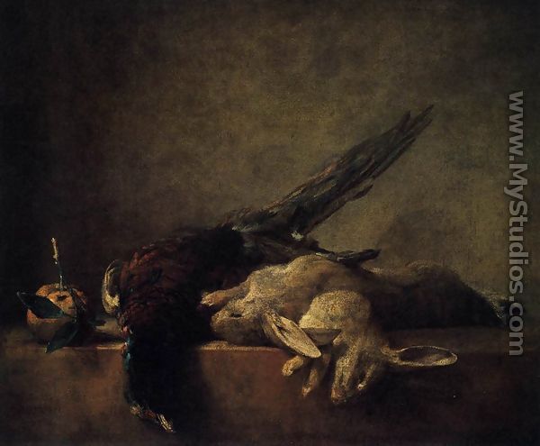 Still-Life with Pheasant c. 1750 - Jean-Baptiste-Simeon Chardin