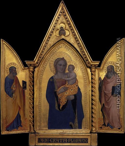 Madonna and Child with Sts Peter and John the Evangelist  1360 - Nardo di Cione