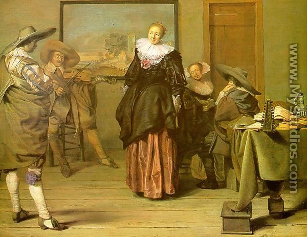 The Dancing Lesson 1627 - Pieter Codde