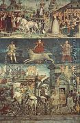 Allegory of March- Triumph of Minerva 1476-84 - Francesco Del Cossa