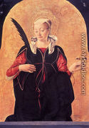 St Lucy (Griffoni Polyptych) 1473 - Francesco Del Cossa