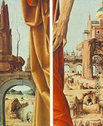 St Peter and St John the Baptist, (detail) (Griffoni Polyptych) 1473 - Francesco Del Cossa