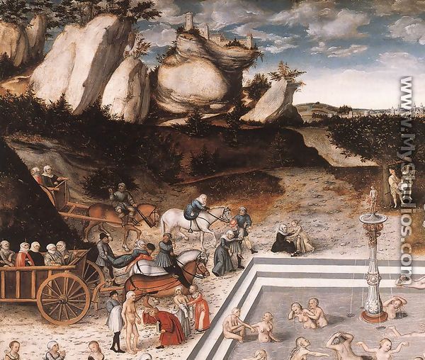 The Fountain of Youth (detail 1) 1546 - Lucas The Elder Cranach