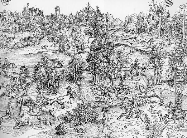 Stag Hunt of the Elector John Frederick, 1544 - Lucas The Younger Cranach