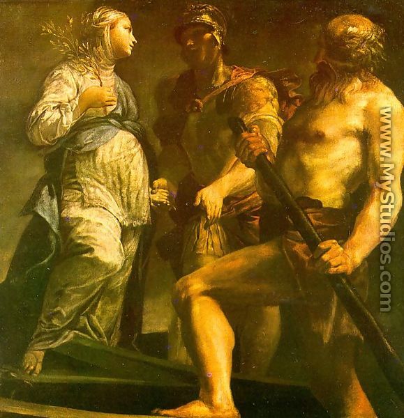Aeneas with the Sybil & Charon 1700-05 - Giuseppe Maria Crespi