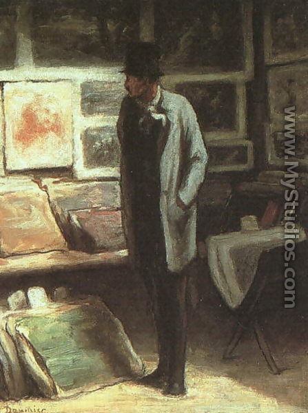 The Print Collector 1857-63 - Honoré Daumier