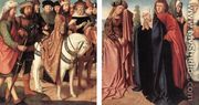 Pilate's Dispute with the High Priest and The Holy Women and St John at Golgotha 1480-85 - Gerard David