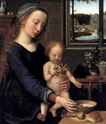 Virgin and Child with the Milk Soup c. 1515 - Gerard David