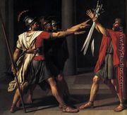 The Oath of the Horatii (detail 2) 1784 - Jacques Louis David